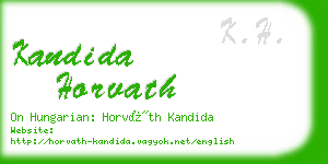 kandida horvath business card